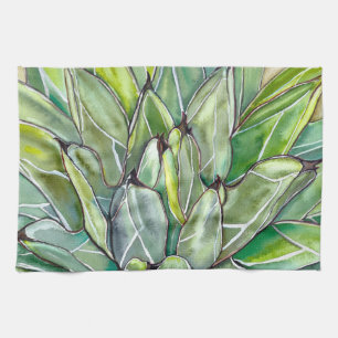 Succulent Agave Kitchen Towel