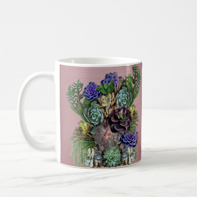 Succulent Art  Coffee Mug (Left)