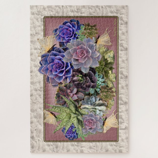 Succulent Art  Jigsaw Puzzle (Vertical)