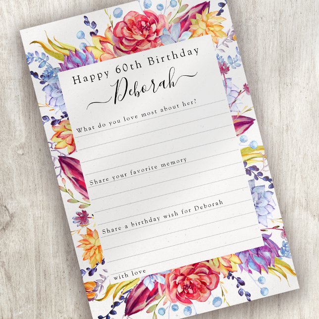 Succulent Birthday Share a Memory Card (Creator Uploaded)