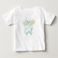 Succulent Bouquet Watercolor | Flower Girl Top