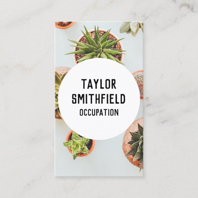 succulent  business card (Front)