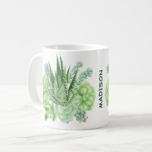Succulent Cacti Illustration  Coffee Mug