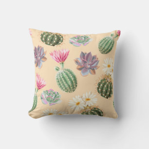 Succulent Cactus: High Detail Pattern Cushion