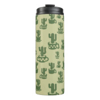 Succulent cactus silhouette in cups and pots