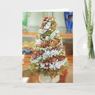 Succulent Christmas Tree Holiday Card by DLBaldwin