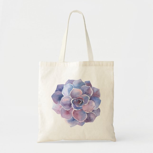 Succulent Desert Rose Tote Bag (Front)
