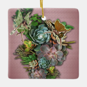 Succulent displays  ceramic ornament