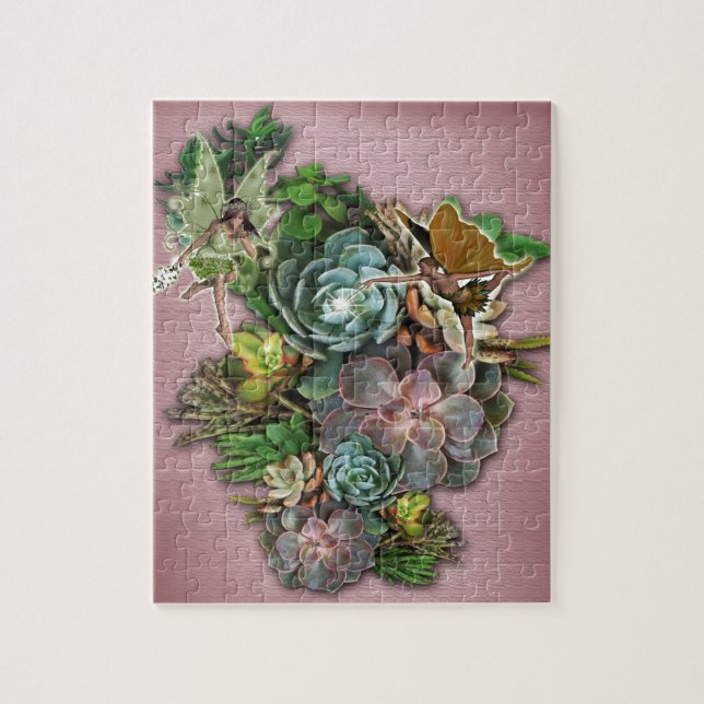 Succulent displays jigsaw puzzle (Vertical)
