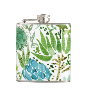 Succulent Field I Hip Flask