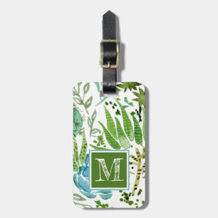 Succulent Field I Luggage Tag