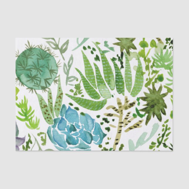 Succulent Field I Tissue Paper (Front)
