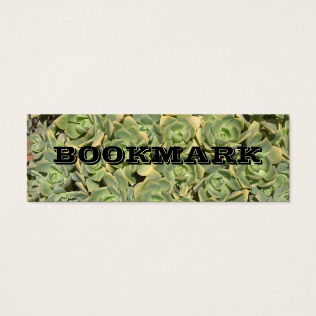 Succulent Flower BOOKMARK (Front)