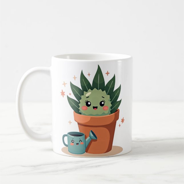 Succulent Friends Coffee Mug (Left)