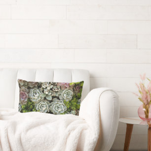 Succulent Garden 1 Lumbar Cushion