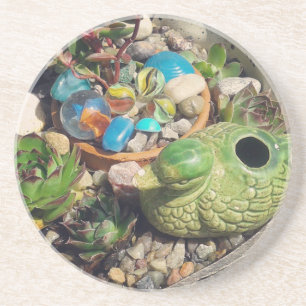 Succulent Garden Art #inmygarden #succulent Coaster
