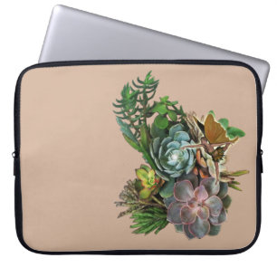 Succulent garden design laptop sleeve