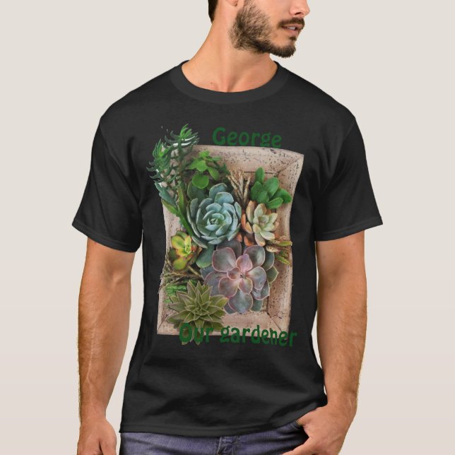 Succulent garden design T-Shirt (Front)