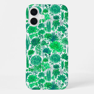 Succulent garden iPhone 16 plus case