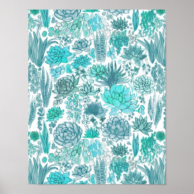 Succulent garden poster (Front)