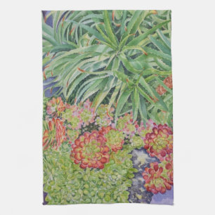 Succulent Garden Tea Towel