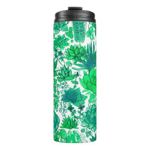 Succulent garden thermal tumbler