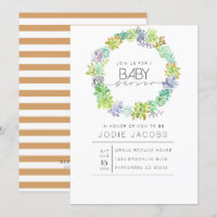Succulent Garden | Watercolor Baby Shower