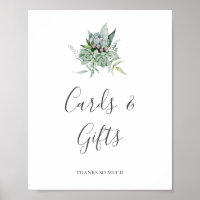 Succulent Greenery | Cards and Gifts Sign