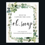 Succulent greenery foliage capture the love sign<br><div class="desc">Succulent greenery foliage capture the love sign 8x10 poster,  Contact me for matching items or for customisation,  Blush Roses ©</div>
