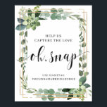 Succulent greenery foliage capture the love sign<br><div class="desc">Succulent greenery foliage capture the love sign 8x10 poster,  Contact me for matching items or for customisation,  Blush Roses ©</div>