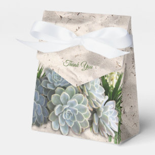 Succulent Hues of Pale Blues Favour Box