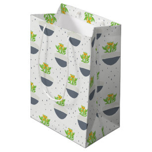 Succulent Kalanchoe Plant Mum Pattern Medium Gift Bag