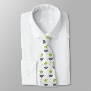 Succulent Kalanchoe Plant Mum Pattern Tie