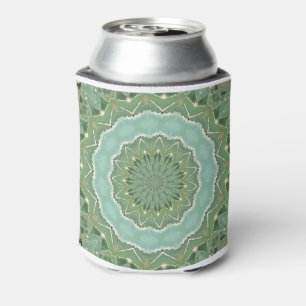 Succulent Mandala Can Cooler