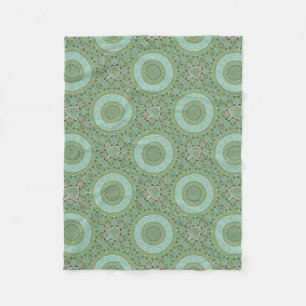 Succulent Mandala Fleece Blanket
