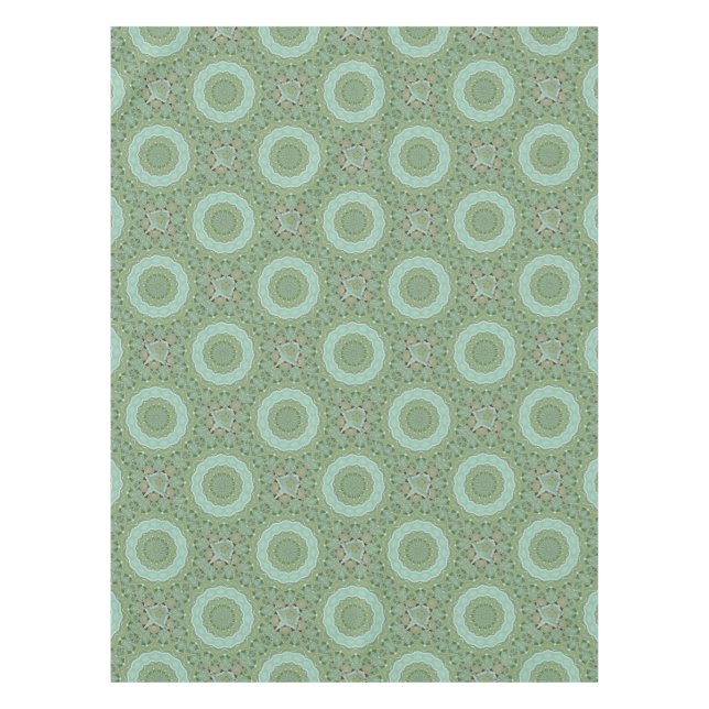 Succulent Mandala Tablecloth (Front)