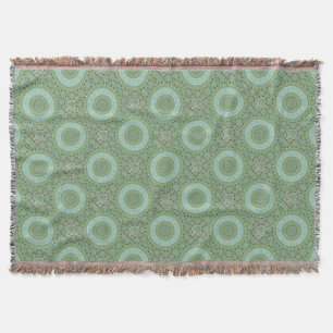 Succulent Mandala Throw Blanket