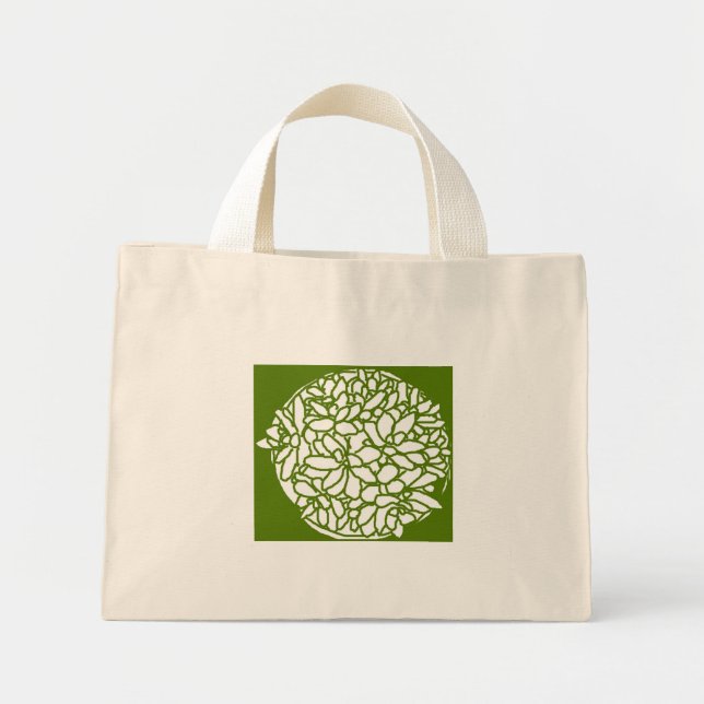Succulent Mini Tote Bag (Front)