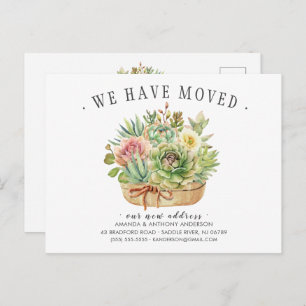 Succulent Moving Announcement