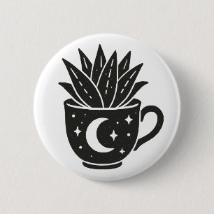 Succulent Mug 6 Cm Round Badge