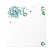 Succulent Notepad