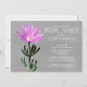 Succulent Plant Bridal Shower Invitations