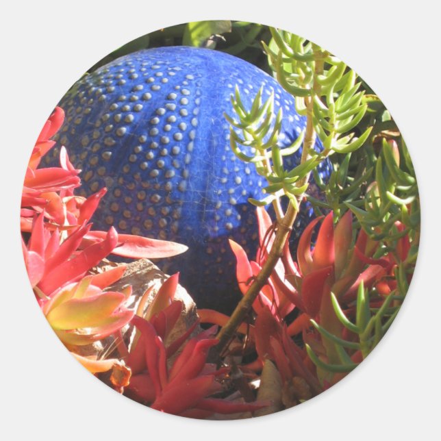 Succulent Plant Garden with Orb Sticker (Front)