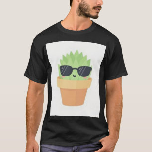 Succulent Plant Parent Kawaii Design Indoor Garden T-Shirt