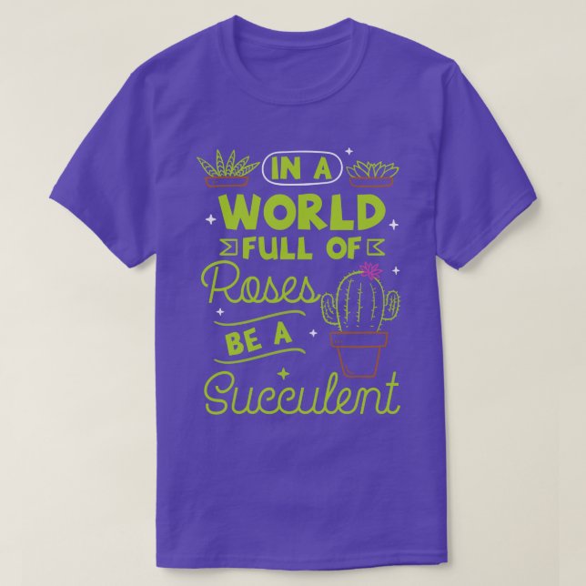 Succulent Plants 1 T-Shirt (Design Front)