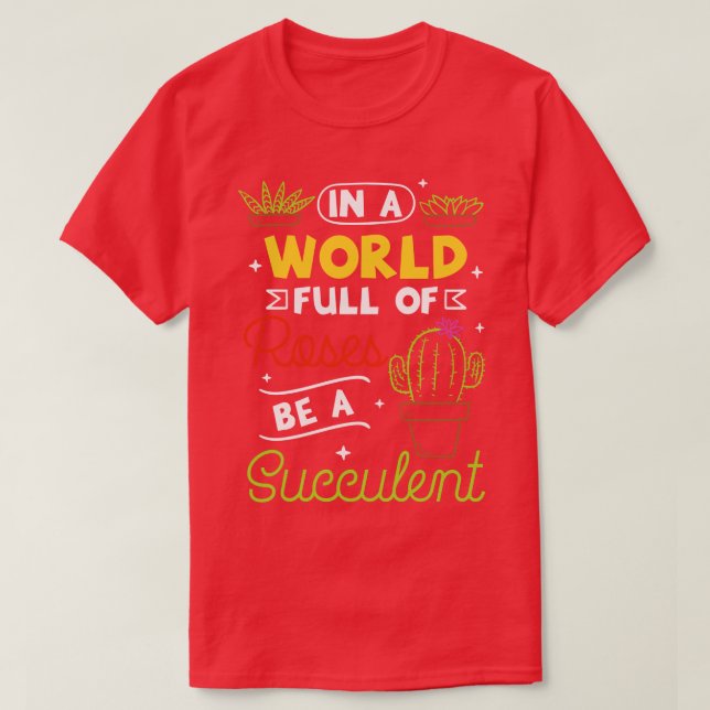 Succulent Plants 2 T-Shirt (Design Front)