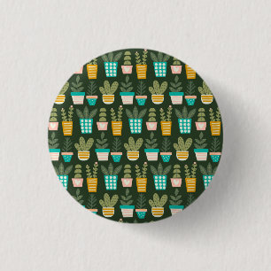 Succulent Plants 3 Cm Round Badge