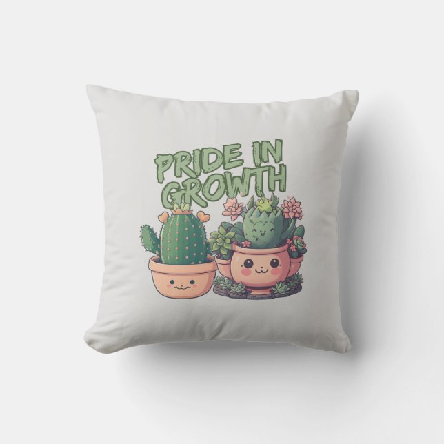 Succulent plants cushion (Front)