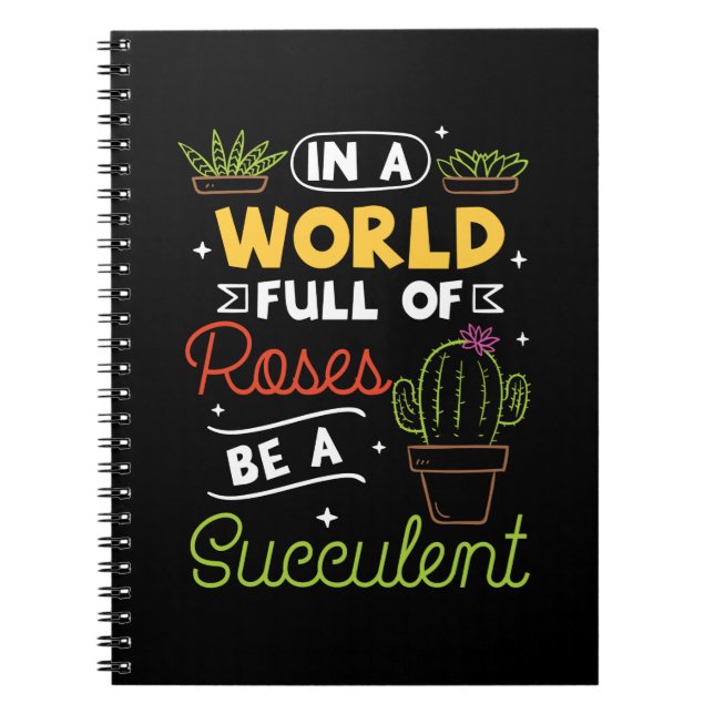 Succulent Plants Notebook (Front)