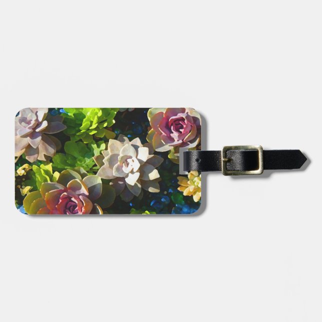Succulent Pond by Amy Vangsgard Luggage Tag (Front Horizontal)